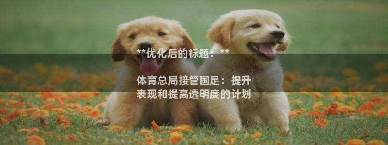 必一体育官网app：**优化后的标题：**

体育总局接管国
